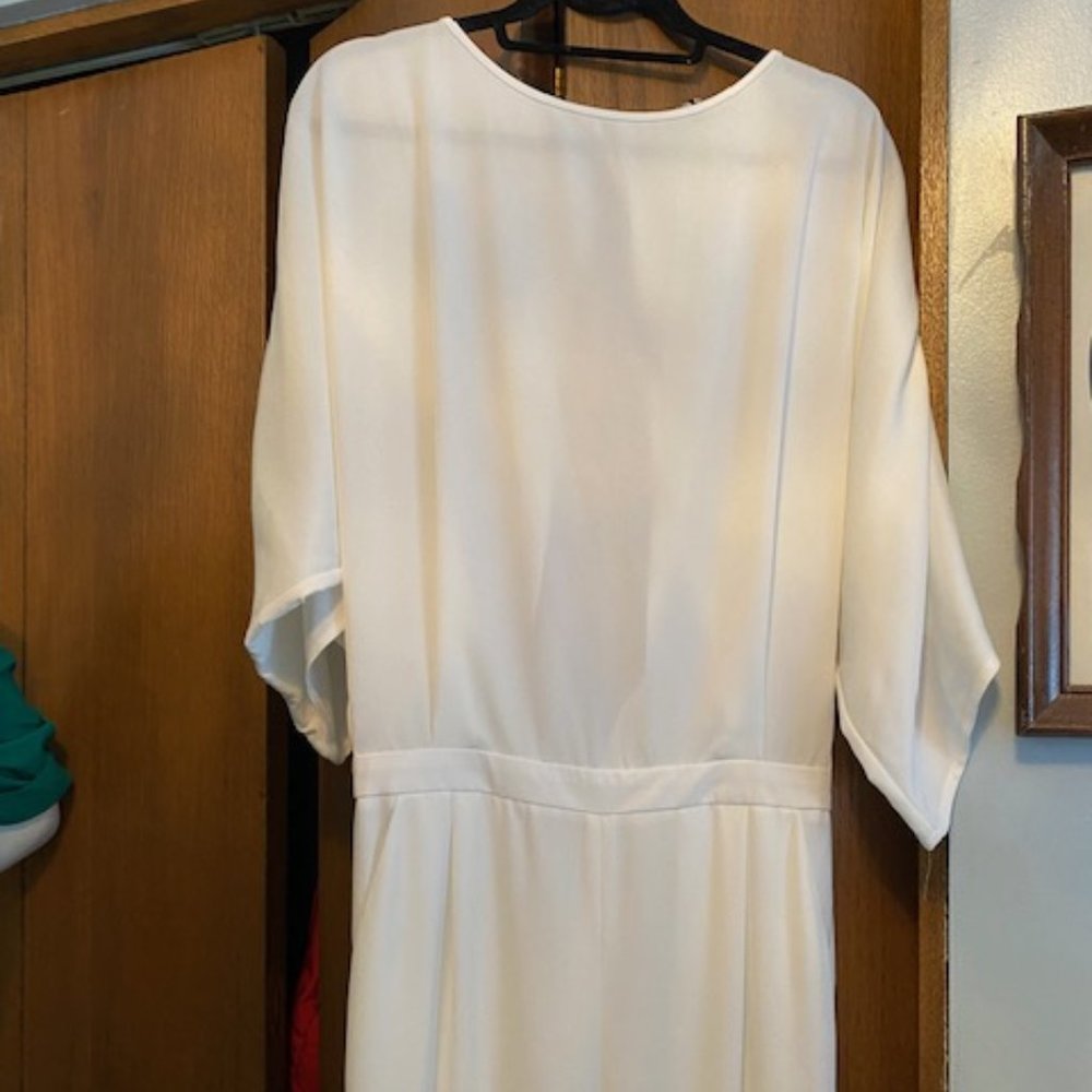 Marmuri White Drape Jumpsuit